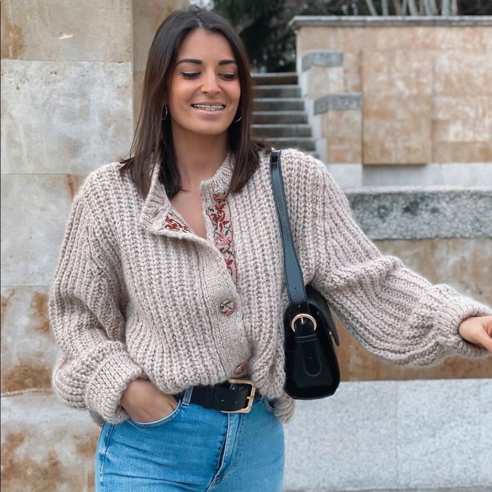 ZARA JACQUARD KNIT JACKET